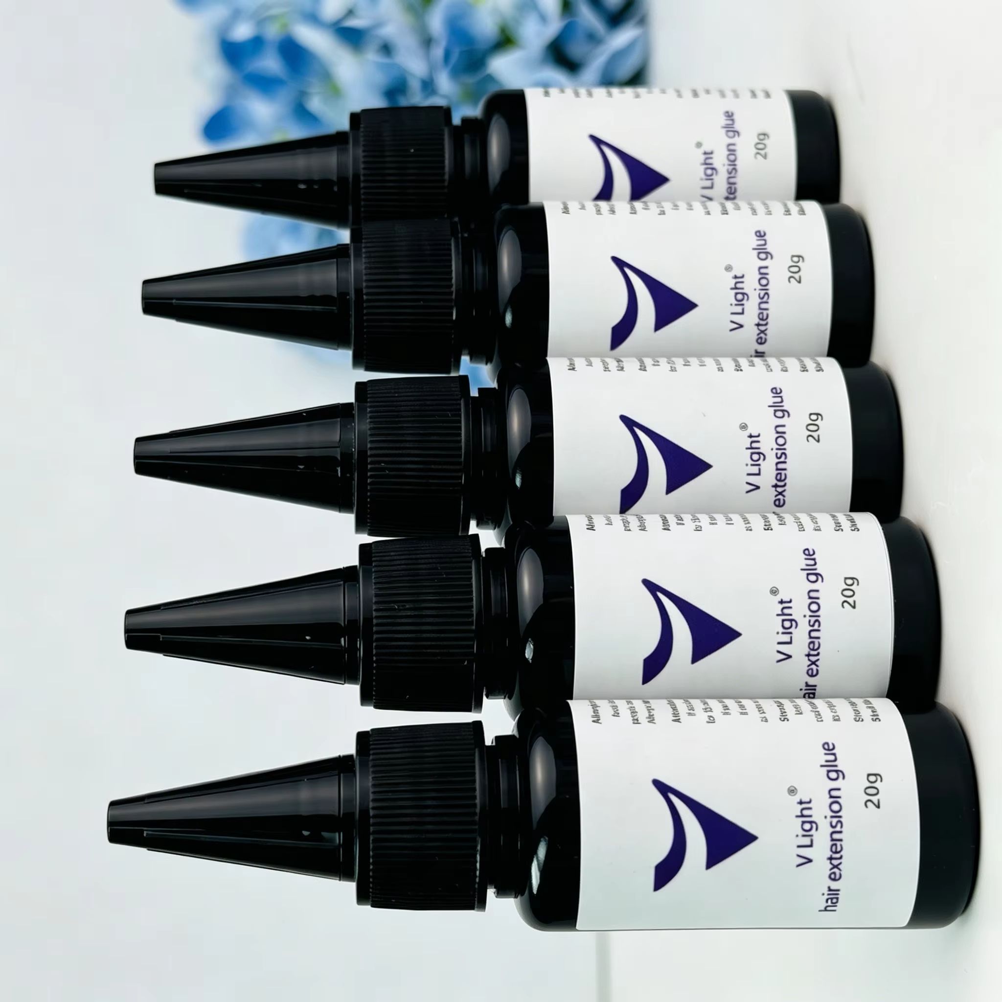 Liquid Uv Glue Kit - UV Light Hair Extension Glue Kit,