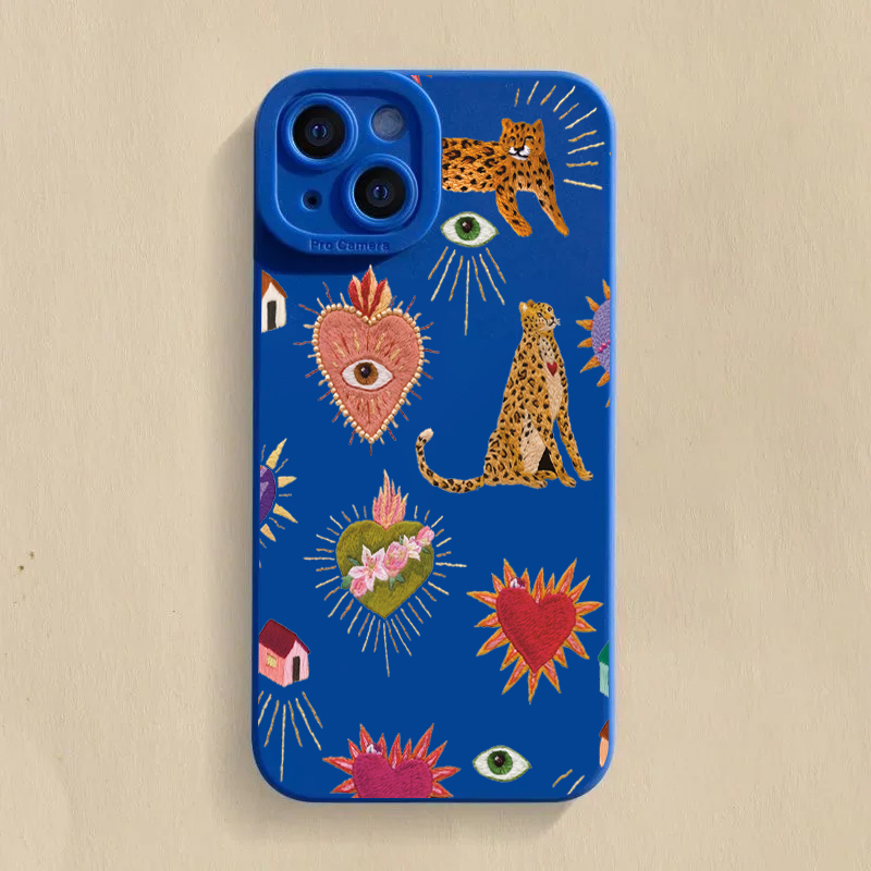 Floral Leopard Eyes Phone Case - Samsung Galaxy A55 review and price