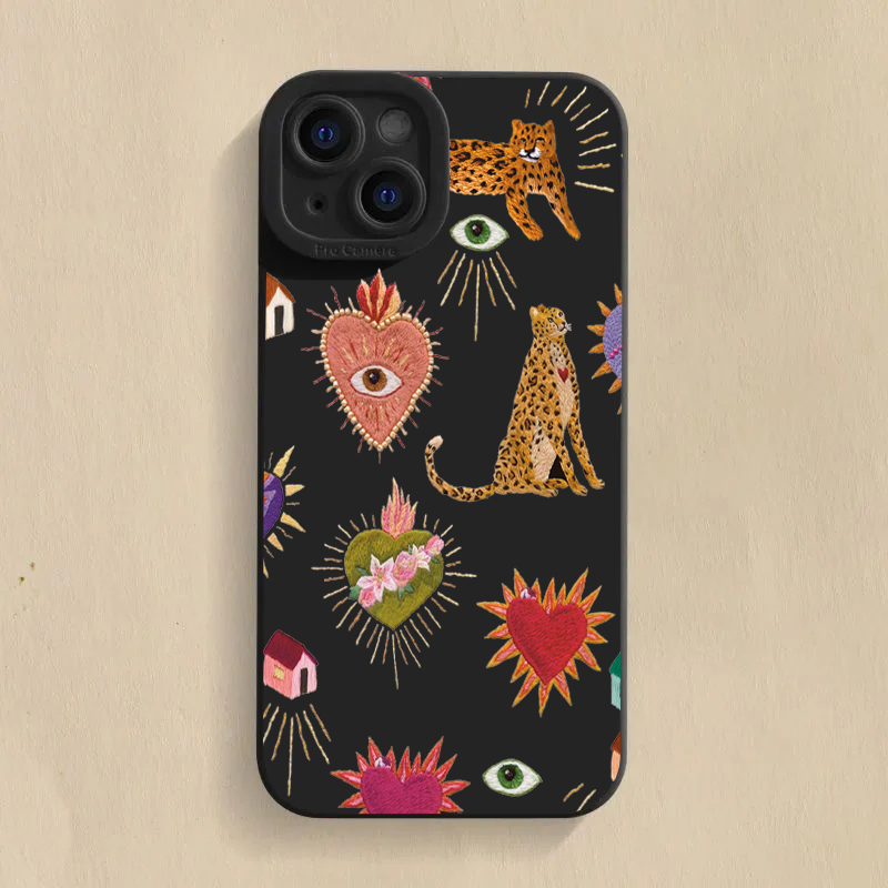 Floral Leopard Eyes Phone Case - Samsung Galaxy A55 review and price