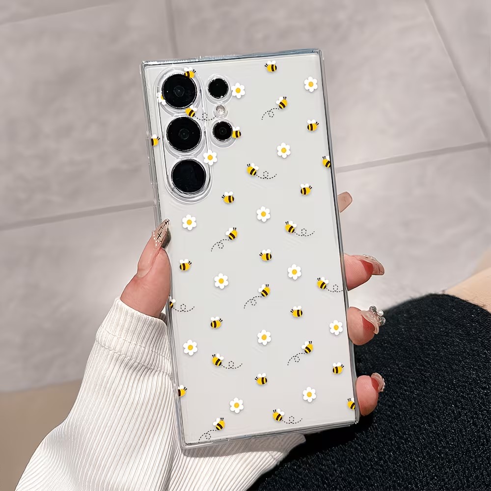 Transparent TPU Cute Bee Daisy - Samsung Galaxy A55 review and price