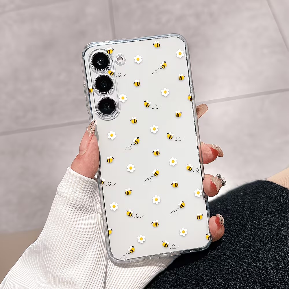Transparent TPU Cute Bee Daisy - Samsung Galaxy A55 review and price