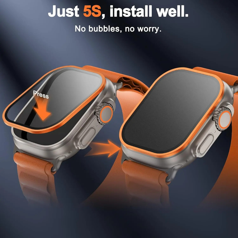 Tempered Glass for Apple Watch - Smartwatch Screen Film review and price